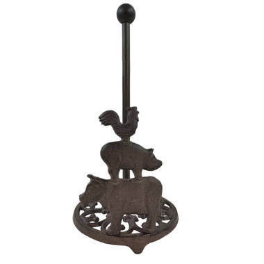 Wrought iron kitchen roll holder hot sale